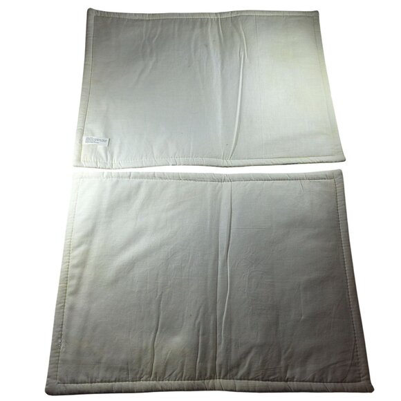 Two Fall Pumpkin Quilted Placemats Patchwork autumn Thanksgiving holiday - Picture 2 of 8